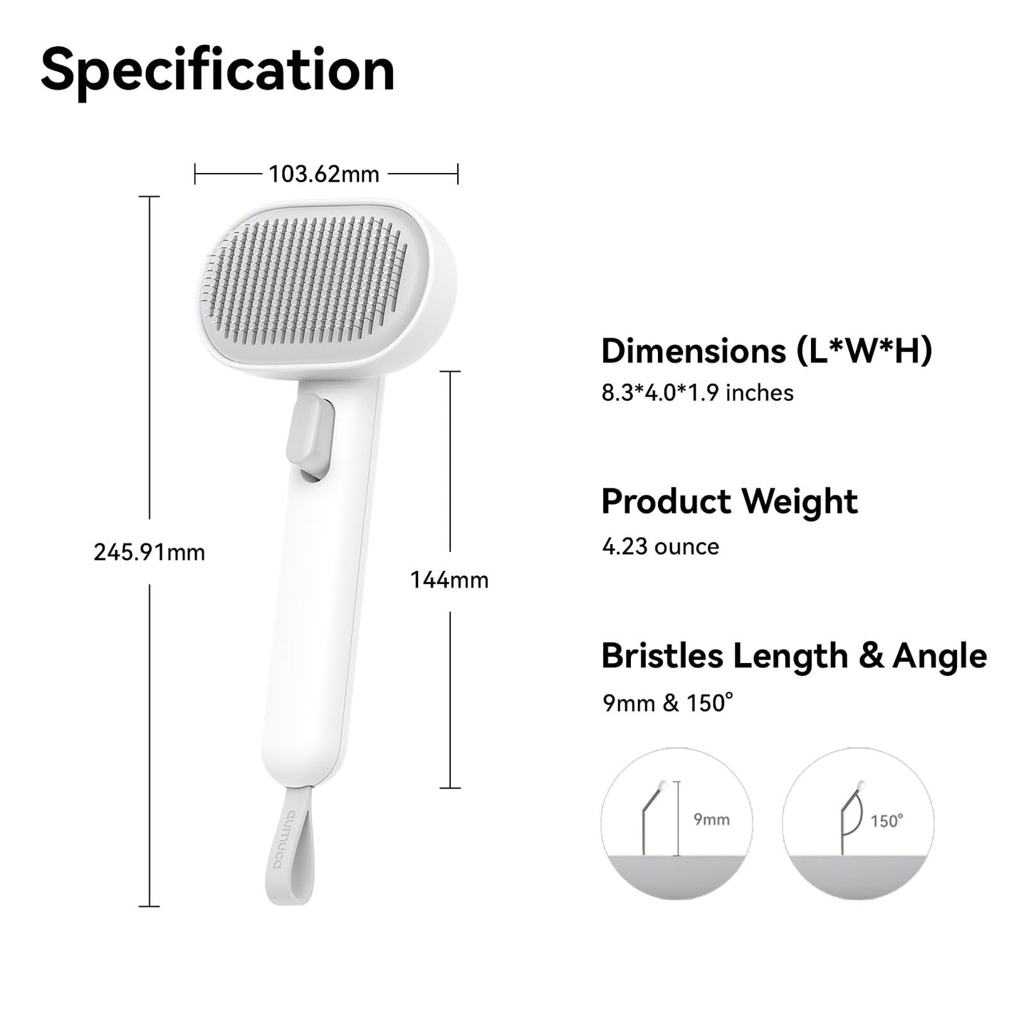 Aumuca Cat Brush for Indoor Cats – Removes Loose Fur