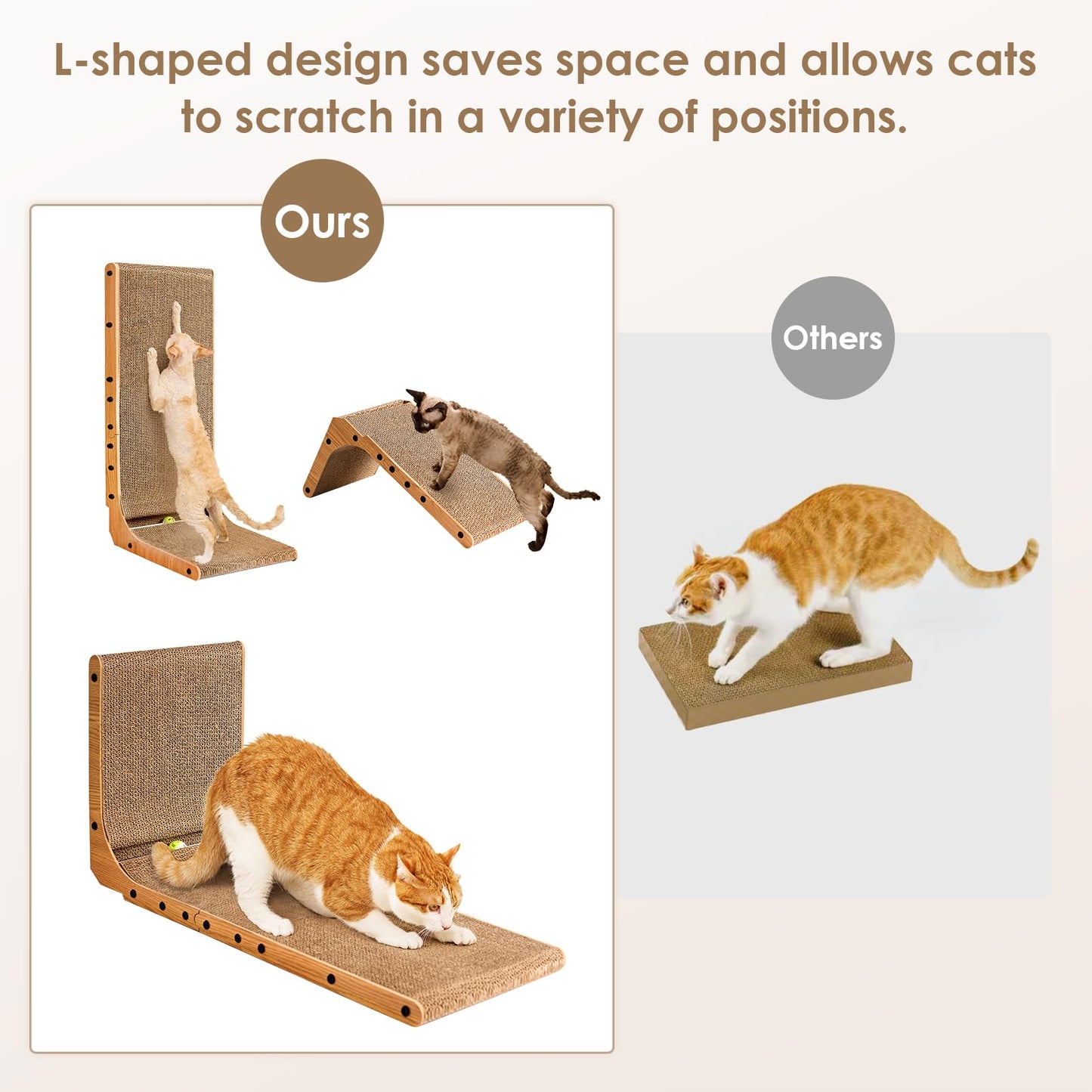 EHEYCIGA Vertical Cat Scratcher for Indoor Cats