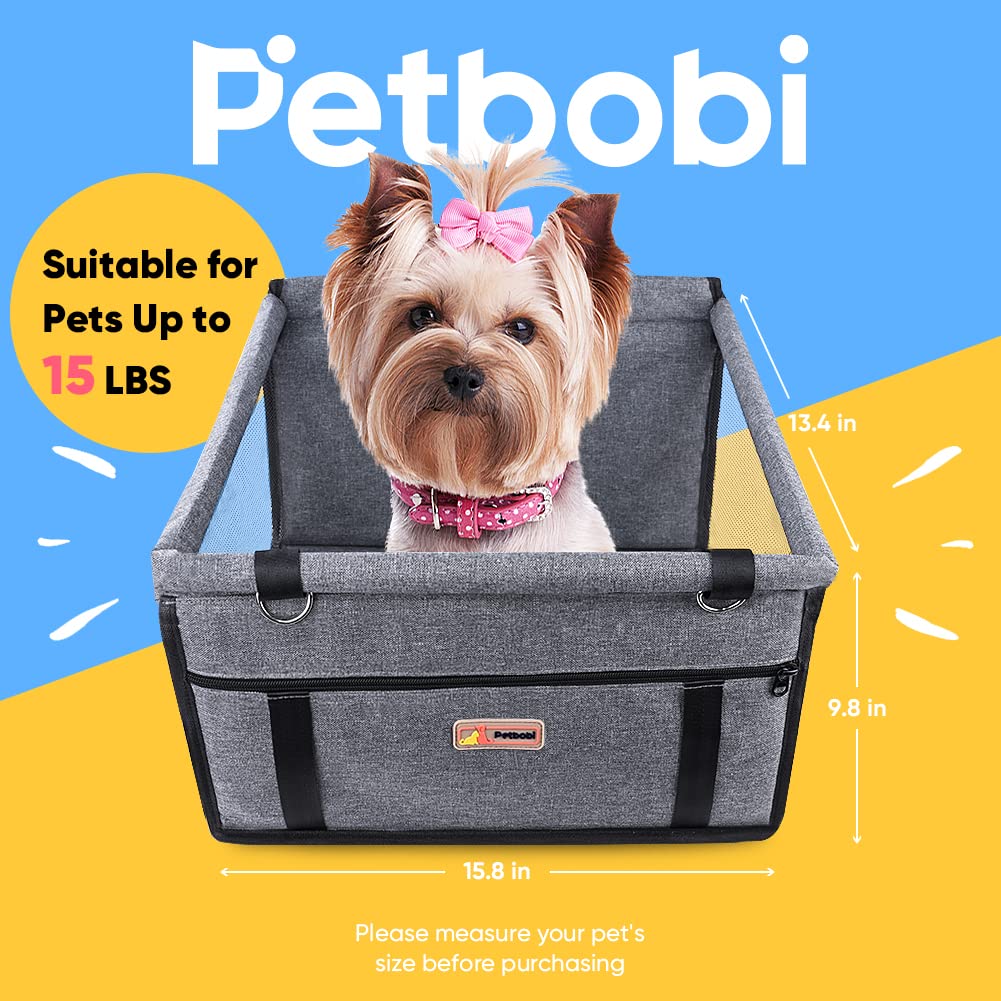 Petbobi Breathable Dog Booster Seat for Travel