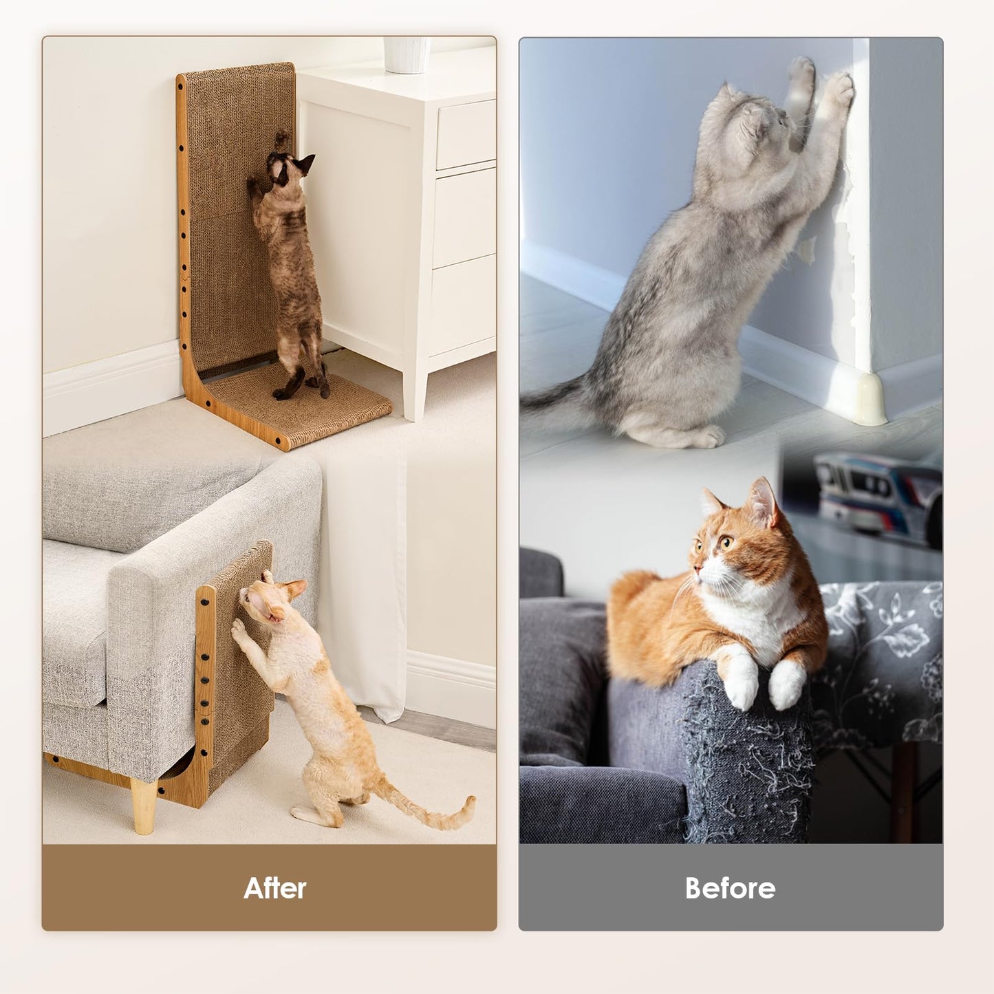 EHEYCIGA Vertical Cat Scratcher for Indoor Cats