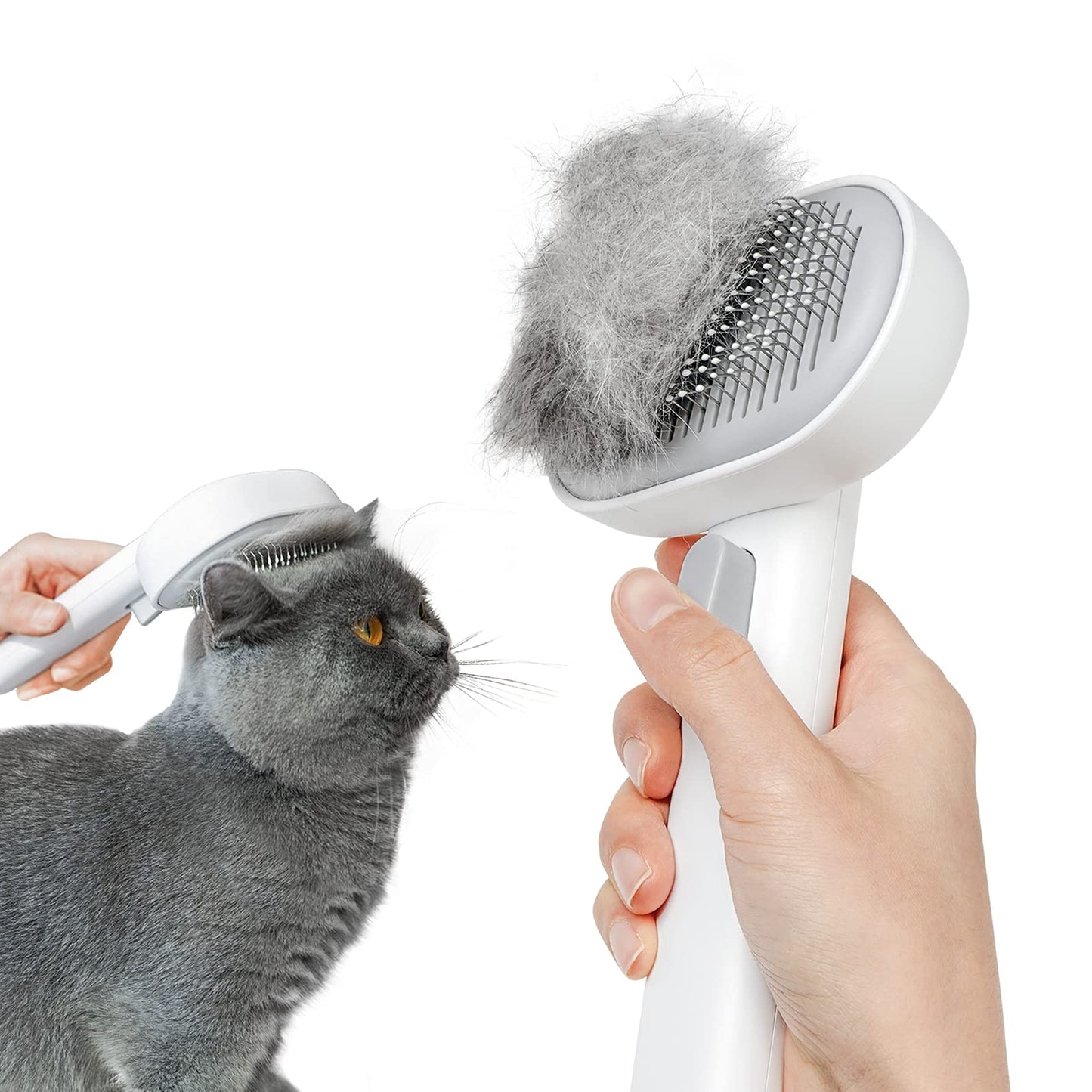 Aumuca Cat Brush for Indoor Cats – Removes Loose Fur
