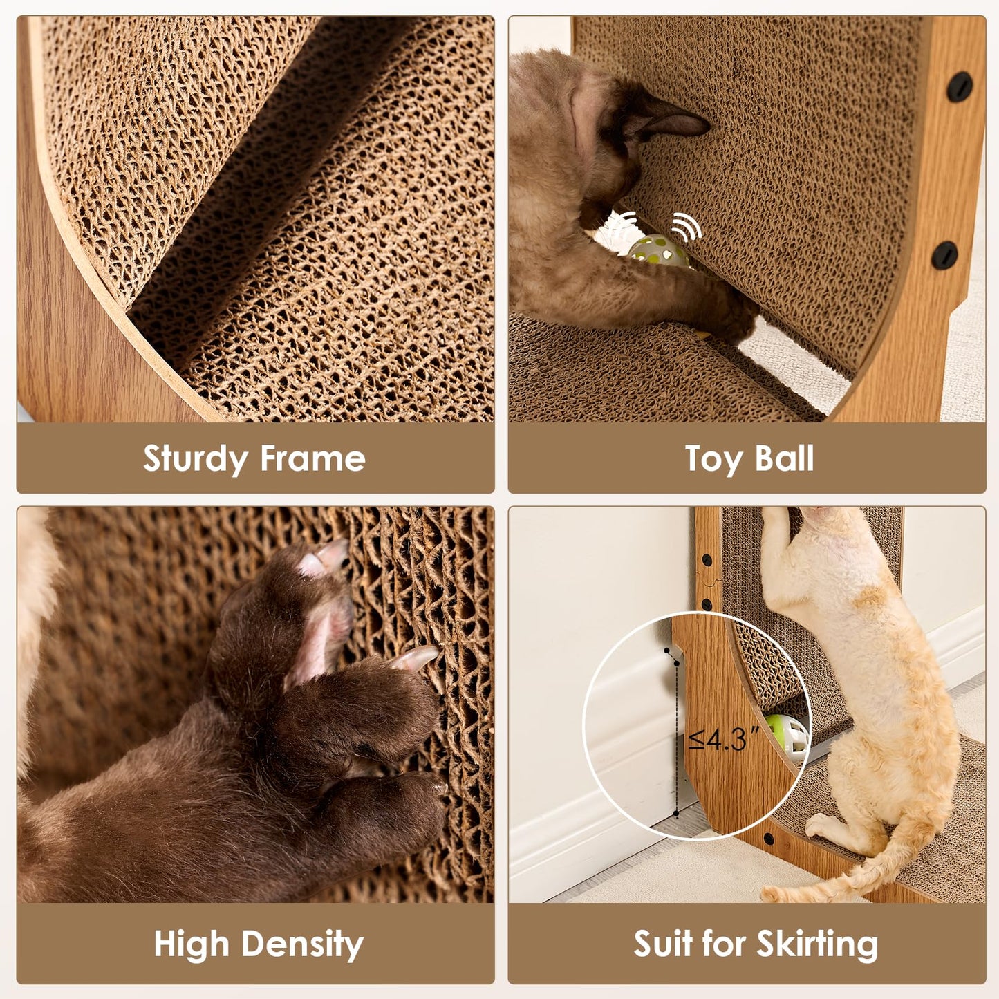EHEYCIGA Vertical Cat Scratcher for Indoor Cats