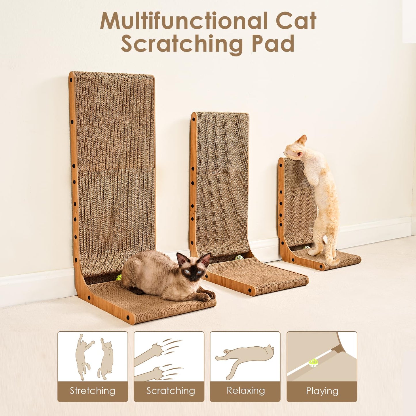 EHEYCIGA Vertical Cat Scratcher for Indoor Cats
